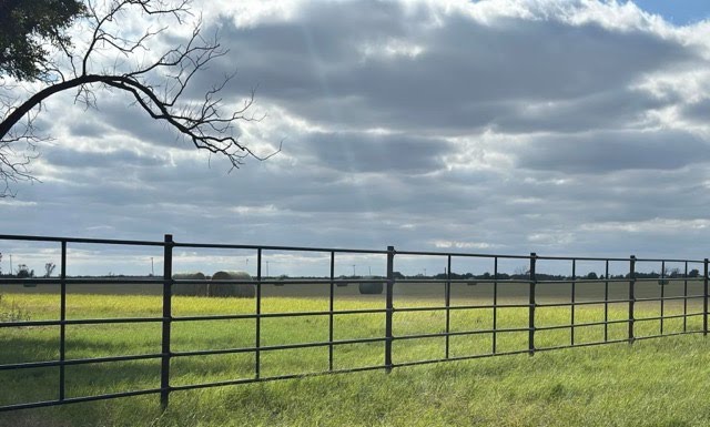 Continuous ranch fencing in a West Texas field